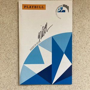Will Chase (Only) Signed Playbill Pipe Dream City Center Encores! Laura Osnes
